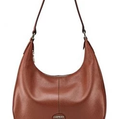 OSPREY LONDON Grainy Hide Leather Rita Hobo Bag Tan Brown 12 OSPREY LONDON Grainy Hide Leather Rita Hobo Bag Tan Brown -OSPREY LONDON Sales unnamed file 242