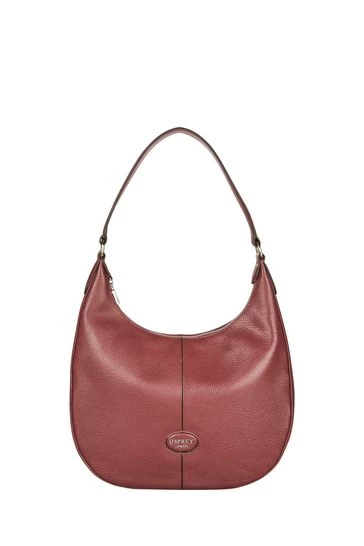 OSPREY LONDON Grainy Hide Leather Rita Hobo Bag Tan Brown 7 OSPREY LONDON Grainy Hide Leather Rita Hobo Bag Tan Brown - Image 7