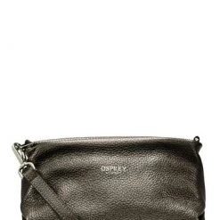 OSPREY LONDON The Carina Shrug Italian Leather Handbag Silver -OSPREY LONDON Sales unnamed file 251