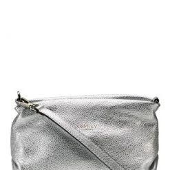 OSPREY LONDON The Carina Shrug Italian Leather Handbag Silver -OSPREY LONDON Sales unnamed file 252
