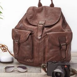 OSPREY LONDON Washed Leather Hazelden Backpack Cognac -OSPREY LONDON Sales unnamed file 263 scaled