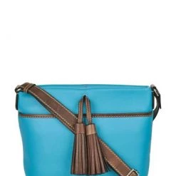 OSPREY LONDON The Savanna Leather Cross-Body Bag Coral -OSPREY LONDON Sales unnamed file 277