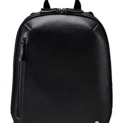 OSPREY LONDON Sales 5 OSPREY LONDON Black Grainy Hide Leather Vince Backpack