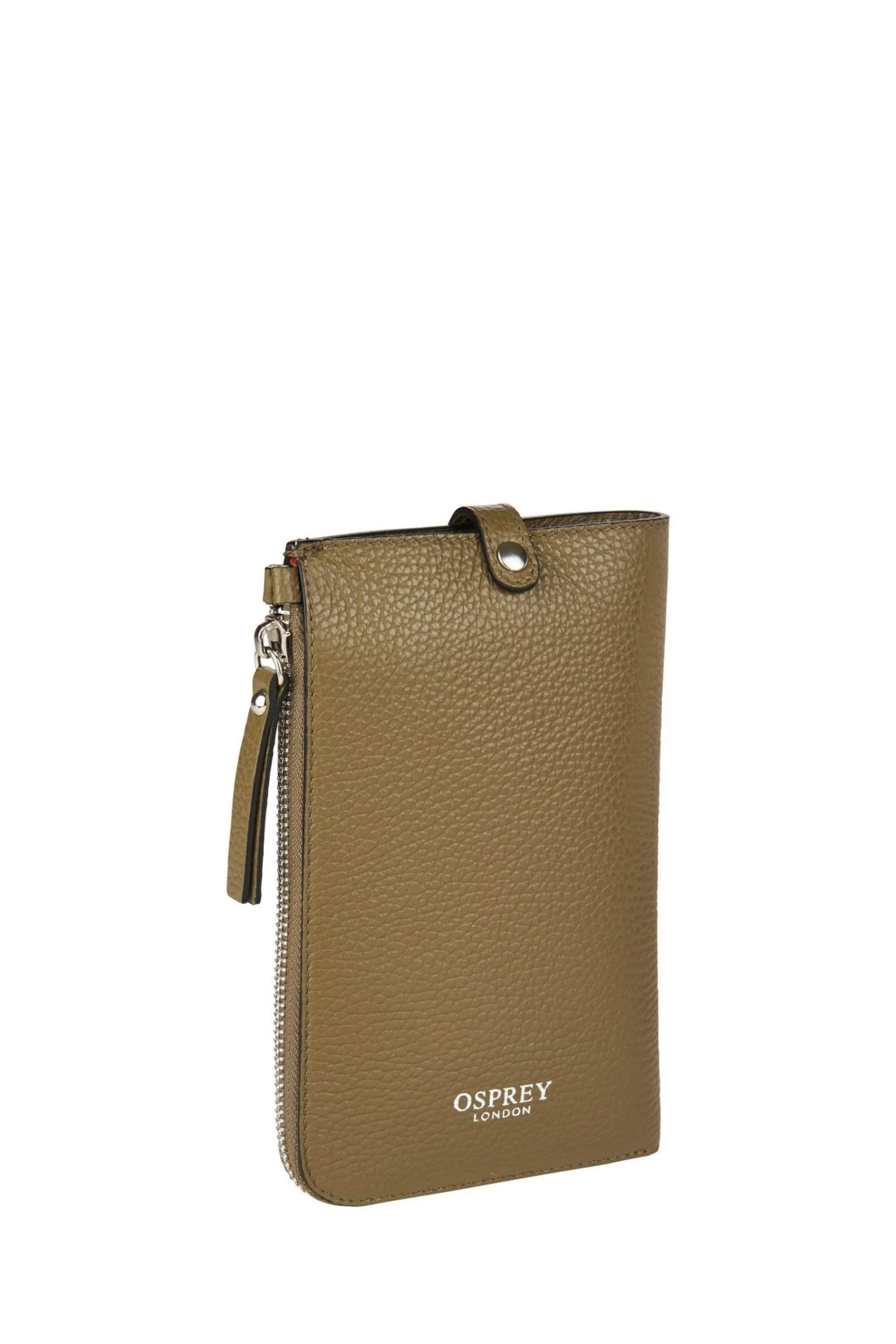OSPREY LONDON Womens Electra Pebble Grain Leather Lanyard Phone Pouch Bag Cream 4 OSPREY LONDON Womens Electra Pebble Grain Leather Lanyard Phone Pouch Bag Cream - Image 4