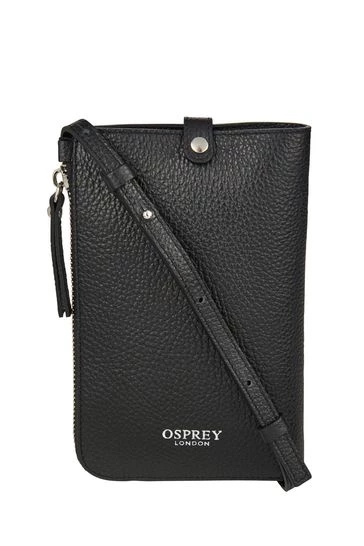 OSPREY LONDON Womens Electra Pebble Grain Leather Lanyard Phone Pouch Bag Cream 8 OSPREY LONDON Womens Electra Pebble Grain Leather Lanyard Phone Pouch Bag Cream - Image 8