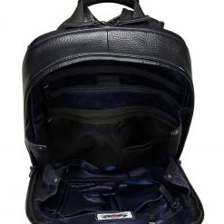 OSPREY LONDON Black Grainy Hide Leather Vince Backpack -OSPREY LONDON Sales unnamed file 32 scaled
