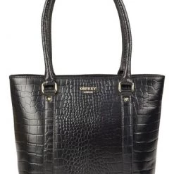 OSPREY LONDON Black The Grosvenor A4 Leather Tote Bag -OSPREY LONDON Sales unnamed file 327