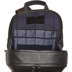 OSPREY LONDON Black Grainy Hide Leather Vince Backpack -OSPREY LONDON Sales unnamed file 33 scaled