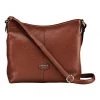 OSPREY LONDON Grainy Hide Leather Rita Cross-Body Bag Forest Green