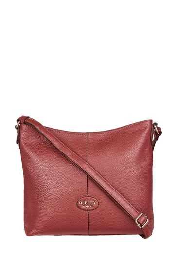 OSPREY LONDON Grainy Hide Leather Rita Cross-Body Bag Forest Green 8 OSPREY LONDON Grainy Hide Leather Rita Cross-Body Bag Forest Green - Image 8