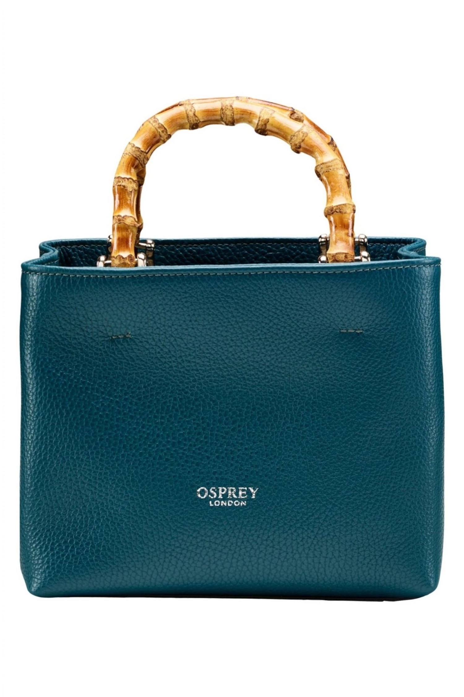 OSPREY LONDON Nappa Leather Mini Clio Grab Bag Orange 1 OSPREY LONDON Nappa Leather Mini Clio Grab Bag Orange