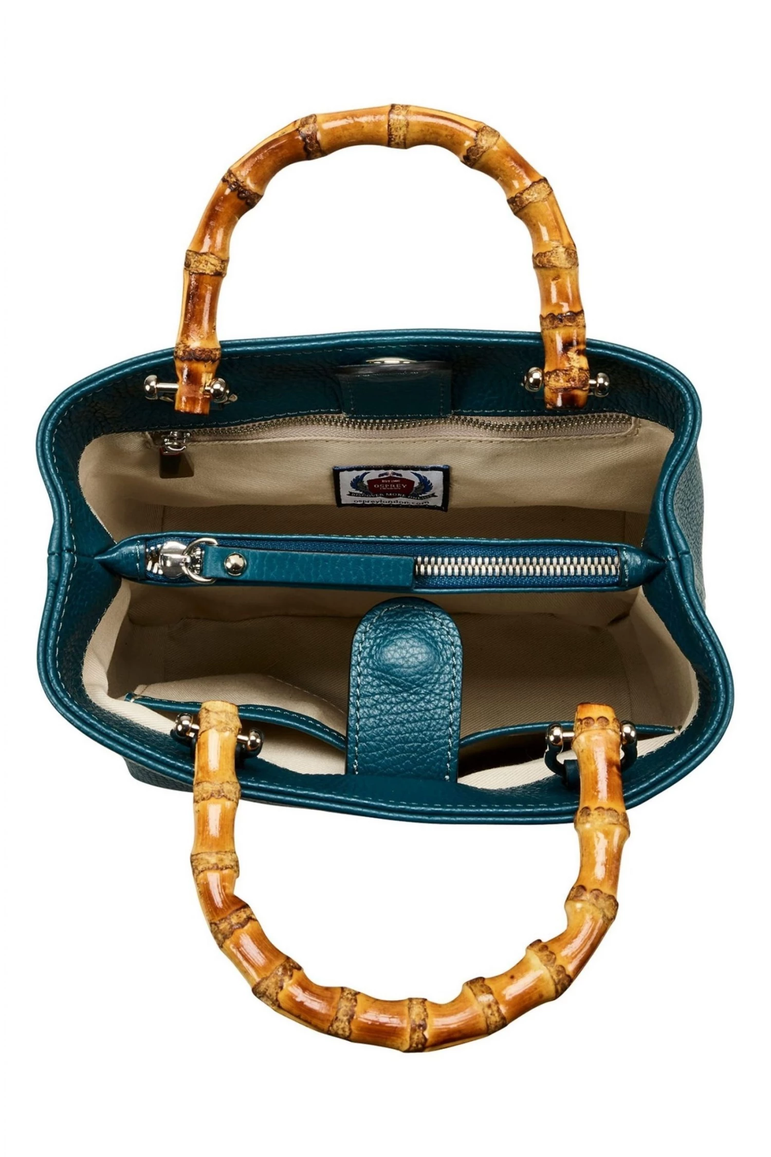 OSPREY LONDON Nappa Leather Mini Clio Grab Bag Orange 3 OSPREY LONDON Nappa Leather Mini Clio Grab Bag Orange - Image 3