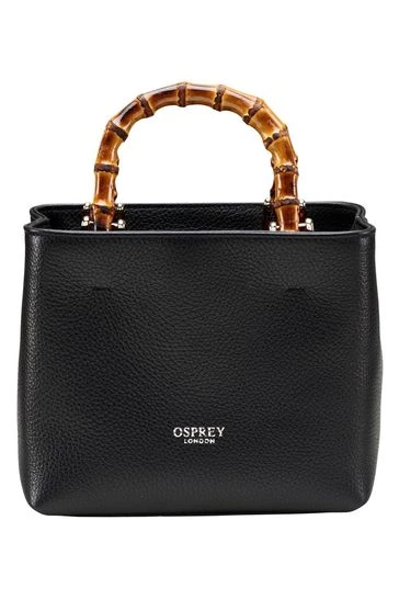 OSPREY LONDON Nappa Leather Mini Clio Grab Bag Orange 6 OSPREY LONDON Nappa Leather Mini Clio Grab Bag Orange - Image 6