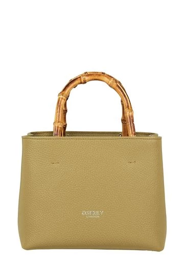 OSPREY LONDON Nappa Leather Mini Clio Grab Bag Orange 8 OSPREY LONDON Nappa Leather Mini Clio Grab Bag Orange - Image 8
