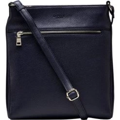 Osprey London Navy Blue Grainy Hide Leather Ola Cross-Body Bag -OSPREY LONDON Sales unnamed file 396