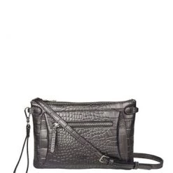 OSPREY LONDON Leather Ruby Croc Cross-Body Bag Black 14 OSPREY LONDON Leather Ruby Croc Cross-Body Bag Black -OSPREY LONDON Sales unnamed file 409