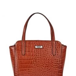 OSPREY LONDON Womens Leather Minster Croc Grab Bag Cognac Brown 10 OSPREY LONDON Womens Leather Minster Croc Grab Bag Cognac Brown -OSPREY LONDON Sales unnamed file 415