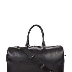 OSPREY LONDON The Carter Leather Weekend Holdall Bag Black -OSPREY LONDON Sales unnamed file 428