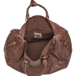 OSPREY LONDON Cognac Washed Leather Hazelden Weekend Holdall Bag -OSPREY LONDON Sales unnamed file 446 scaled