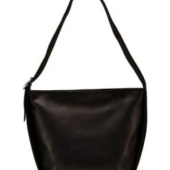 OSPREY LONDON Grainy Hide Leather Millie Hobo Bag Black -OSPREY LONDON Sales unnamed file 454