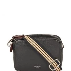 OSPREY LONDON Chiswick Grainy Hide Leather Crossbody Bag Black -OSPREY LONDON Sales unnamed file 462