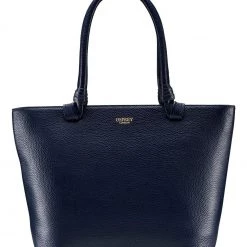 Osprey London Grainy Hide Leather Collier Tote Bag Matcha Green