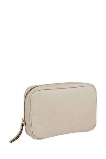 OSPREY LONDON Womens Grainy Hide Leather Roma Cross-Body Bag Silver 15 OSPREY LONDON Womens Grainy Hide Leather Roma Cross-Body Bag Silver - Image 15