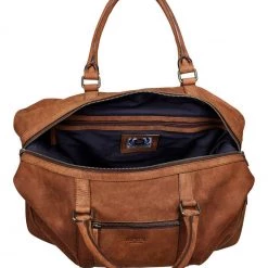 OSPREY LONDON Brown Clayton Leather Weekend Holdall Bag 7 OSPREY LONDON Brown Clayton Leather Weekend Holdall Bag -OSPREY LONDON Sales unnamed file 55 scaled