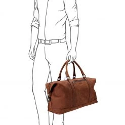 OSPREY LONDON Brown Clayton Leather Weekend Holdall Bag 8 OSPREY LONDON Brown Clayton Leather Weekend Holdall Bag -OSPREY LONDON Sales unnamed file 56 scaled
