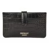 OSPREY LONDON Black The Grosvenor 2-In-1 Leather Organiser Pouch