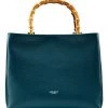 OSPREY LONDON Nappa Leather Clio Grab Bag Pear Green