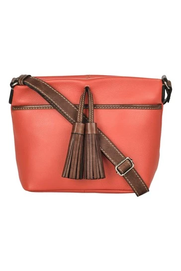 OSPREY LONDON The Savanna Leather Cross-Body Bag Navy 5 OSPREY LONDON The Savanna Leather Cross-Body Bag Navy - Image 5