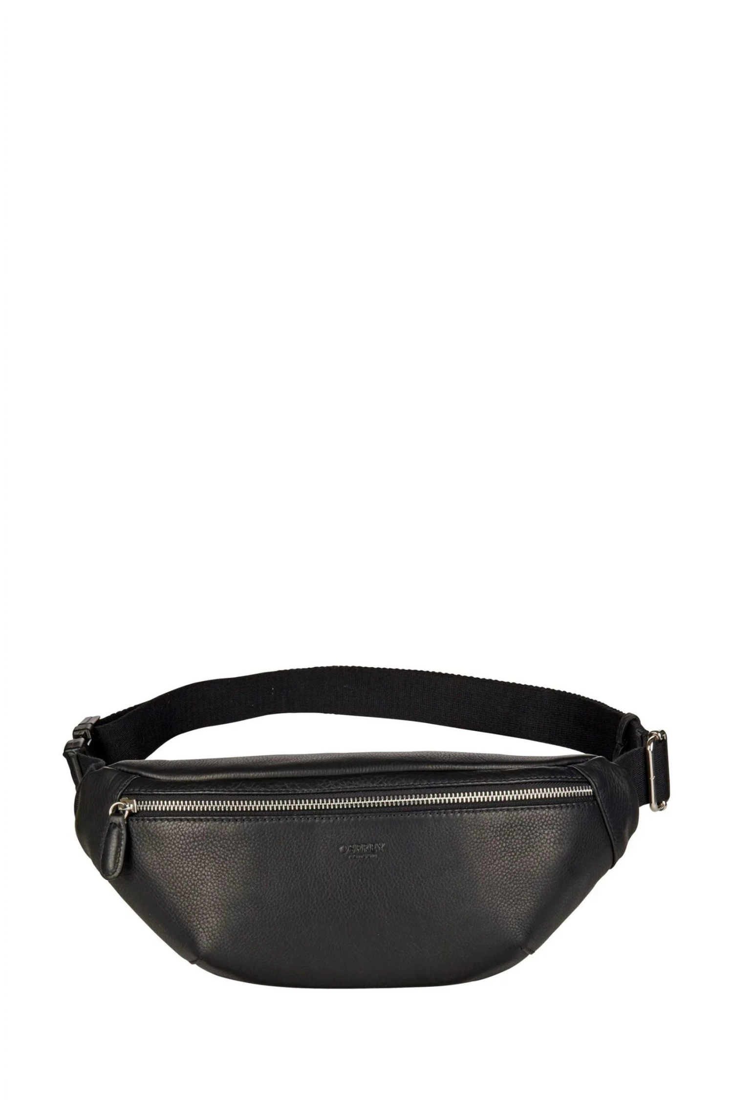 OSPREY LONDON The Walker Black Leather Bum Bag 3 OSPREY LONDON The Walker Black Leather Bum Bag - Image 3