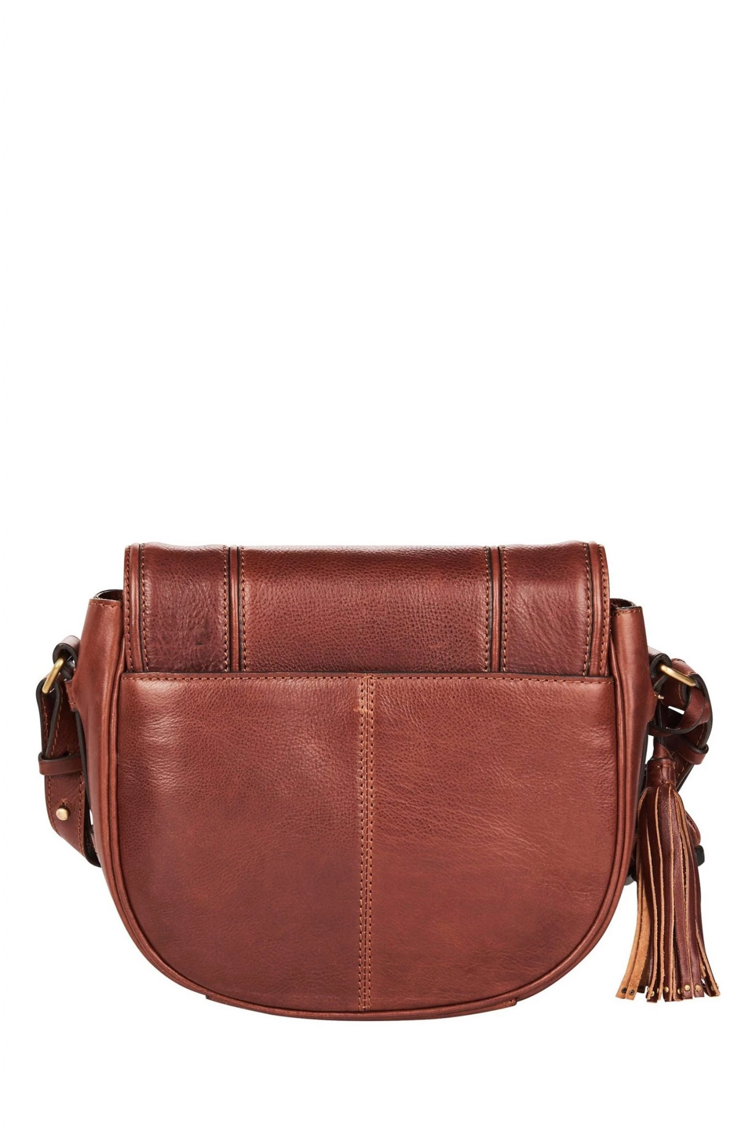 OSPREY LONDON Brown Cognac Saddle Leather Rodeo Satchel Bag 2 OSPREY LONDON Brown Cognac Saddle Leather Rodeo Satchel Bag - Image 2