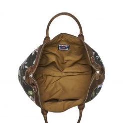 OSPREY LONDON The Hunter Black Rose Canvas And Leather Weekend Holdall -OSPREY LONDON Sales unnamed file 646 scaled