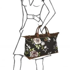 OSPREY LONDON The Hunter Black Rose Canvas And Leather Weekend Holdall -OSPREY LONDON Sales unnamed file 648 scaled