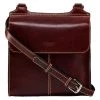 OSPREY LONDON Cognac Oily Saddle Leather Narissa Cross-Body Bag