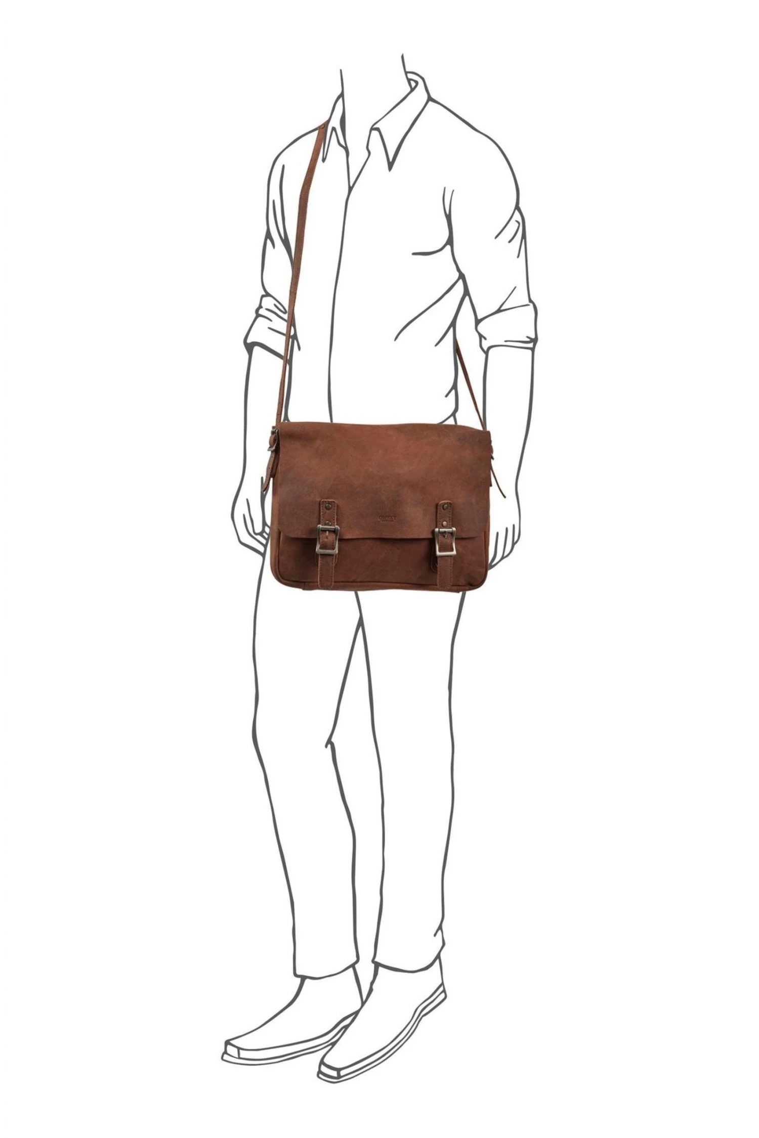 OSPREY LONDON Chocolate Brown The Large Clayton Leather Satchel Bag 4 OSPREY LONDON Chocolate Brown The Large Clayton Leather Satchel Bag - Image 4