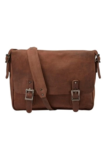 OSPREY LONDON Chocolate Brown The Large Clayton Leather Satchel Bag 5 OSPREY LONDON Chocolate Brown The Large Clayton Leather Satchel Bag - Image 5