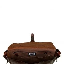 OSPREY LONDON Cognac Leather Brixton Croc Satchel Bag -OSPREY LONDON Sales unnamed file 667 scaled