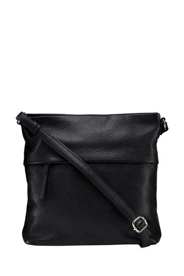 OSPREY LONDON Lyra Grainy Hide Leather Cross-Body Bag 5 OSPREY LONDON Lyra Grainy Hide Leather Cross-Body Bag - Image 5