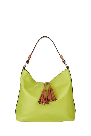 OSPREY LONDON Grainy Hide Leather Savanna Hobo Bag Teal Blue 6 OSPREY LONDON Grainy Hide Leather Savanna Hobo Bag Teal Blue - Image 6