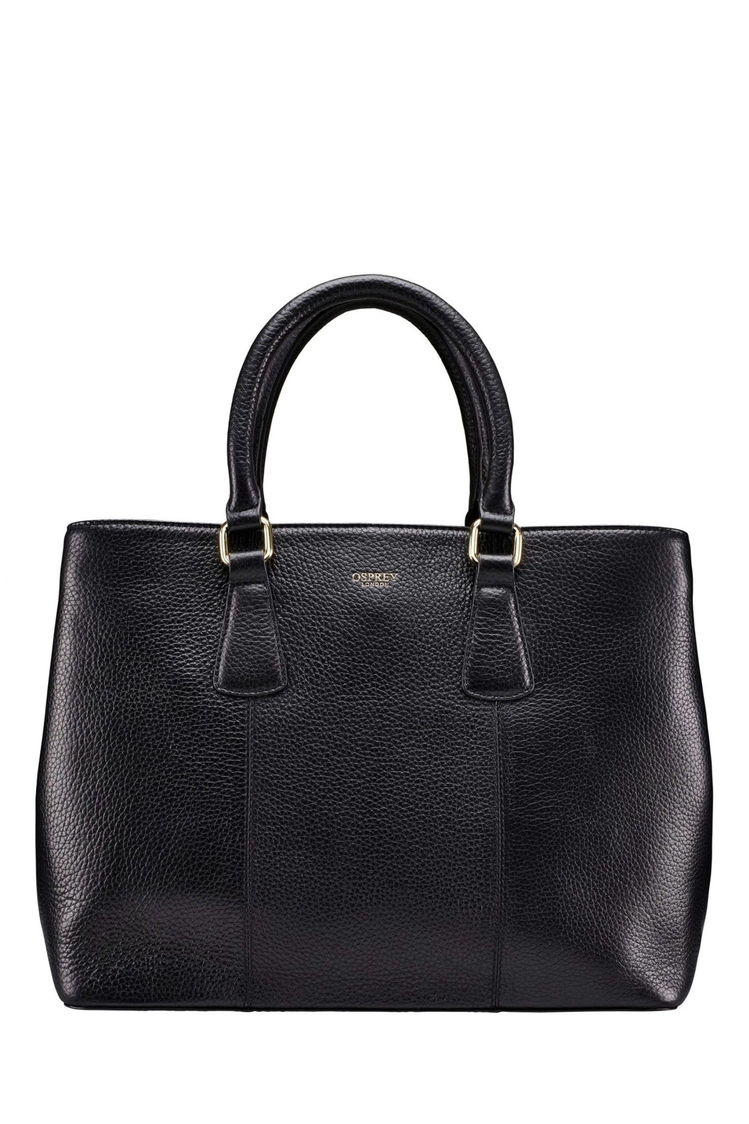 OSPREY LONDON Grainy Hide Leather Adaline Work Bag Navy 1 OSPREY LONDON Grainy Hide Leather Adaline Work Bag Navy