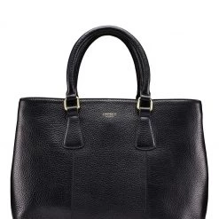 OSPREY LONDON Grainy Hide Leather Adaline Work Bag Oxblood