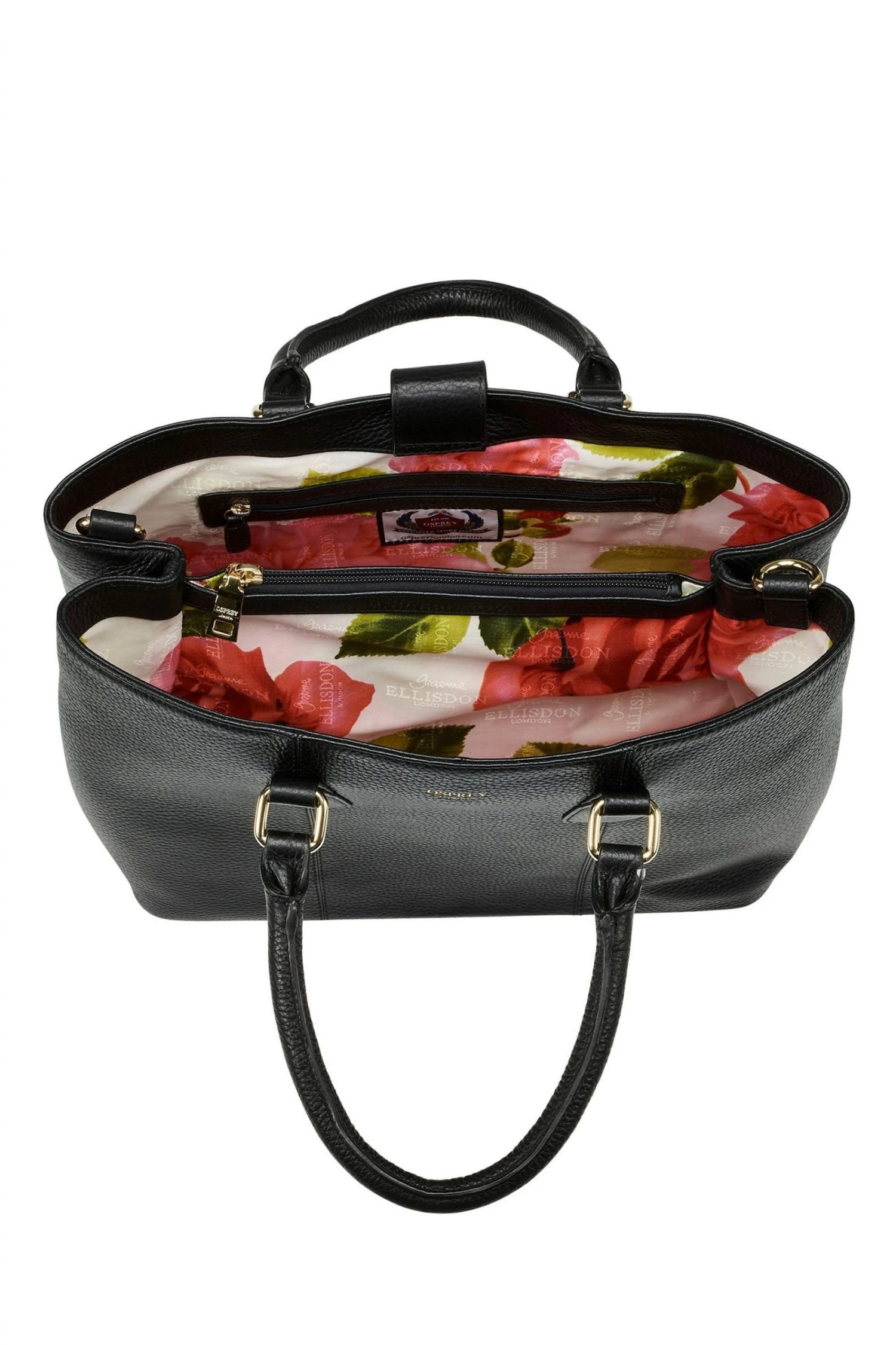 OSPREY LONDON Grainy Hide Leather Adaline Work Bag Oxblood 4 OSPREY LONDON Grainy Hide Leather Adaline Work Bag Oxblood - Image 4