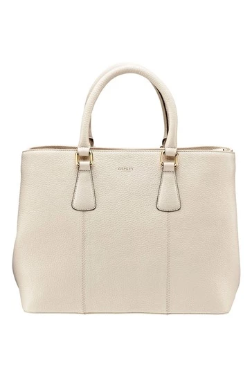 OSPREY LONDON Grainy Hide Leather Adaline Work Bag Oxblood 7 OSPREY LONDON Grainy Hide Leather Adaline Work Bag Oxblood - Image 7