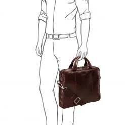 OSPREY LONDON Chocolate Brown Saddle Leather Faringdon Laptop Bag -OSPREY LONDON Sales unnamed file 72 scaled