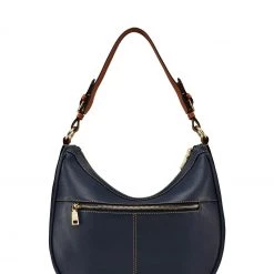 OSPREY LONDON The Brockwell Leather Hobo Bag Stone
