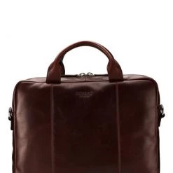 OSPREY LONDON Chocolate Brown Saddle Leather Faringdon Laptop Bag -OSPREY LONDON Sales unnamed file 73
