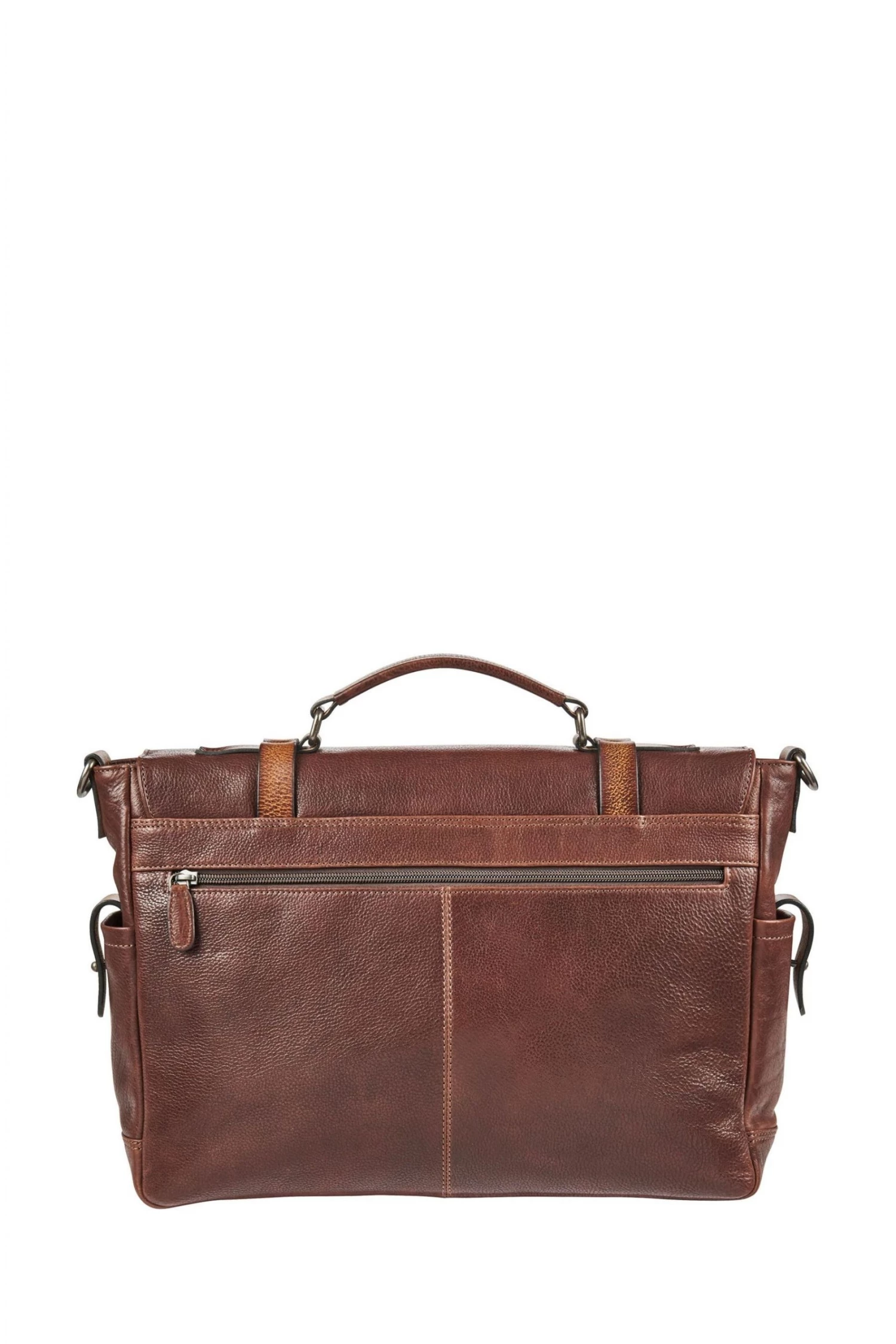 OSPREY LONDON Kennedy Cognac Brown Glazed Calf Leather Briefcase 2 OSPREY LONDON Kennedy Cognac Brown Glazed Calf Leather Briefcase - Image 2